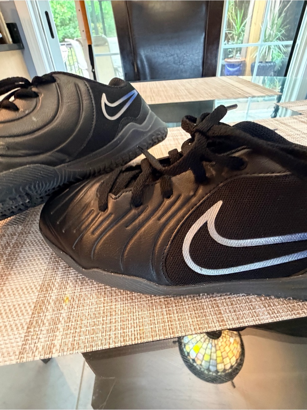 Nike Kids' Black Athletic indoor cleats